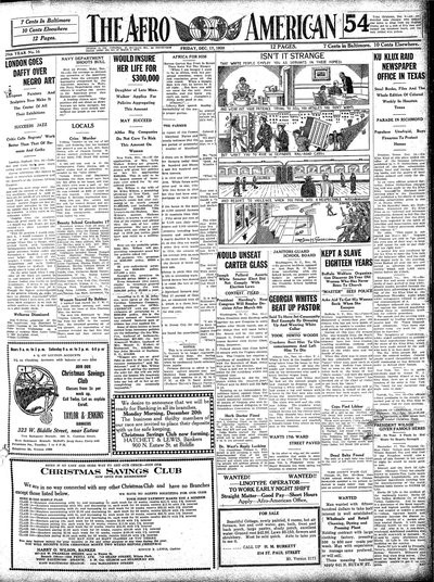 The Afro-American, Dec 17, 1920