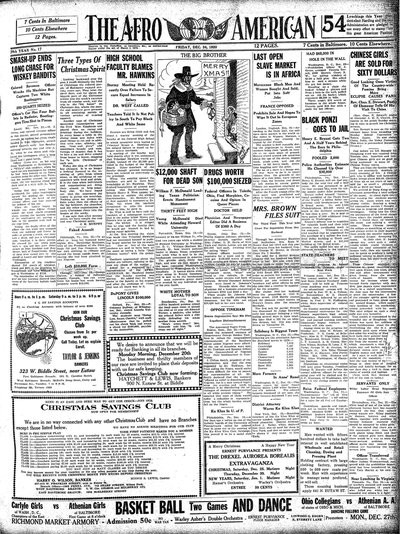 The Afro-American, Dec 24, 1920