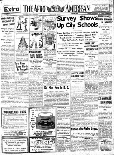 The Afro-American, Feb 18, 1921