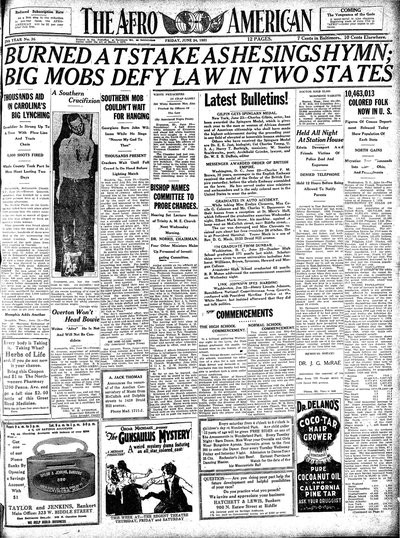 The Afro-American, Jun 24, 1921