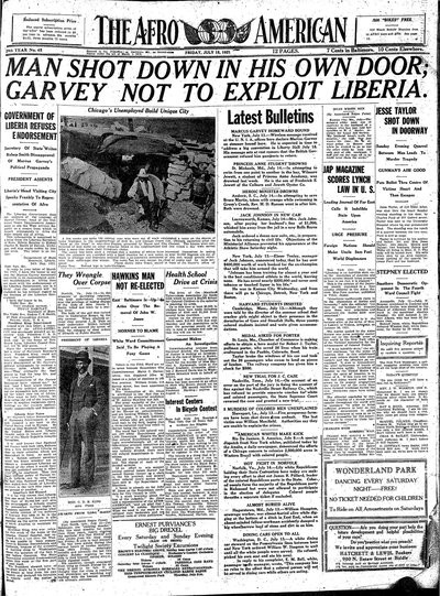 The Afro-American, Jul 15, 1921
