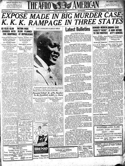 The Afro-American, Jul 22, 1921