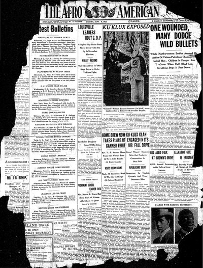 The Afro-American, Sep 9, 1921