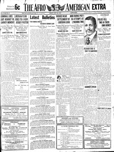 The Afro-American, Oct 28, 1921