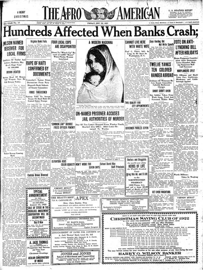 The Afro-American, Dec 23, 1921