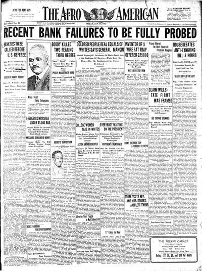 The Afro-American, Jan 13, 1922
