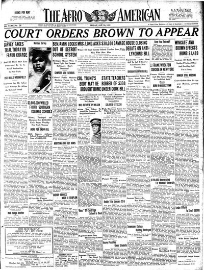 The Afro-American, Jan 20, 1922