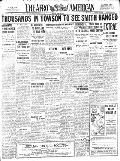 The Afro-American, Feb 24, 1922