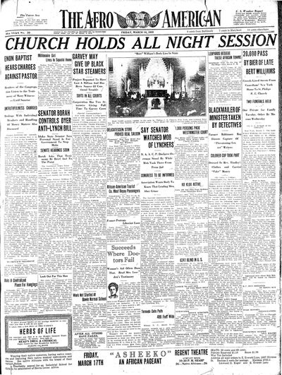 The Afro-American, Mar 10, 1922