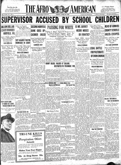 The Afro-American, Apr 21, 1922