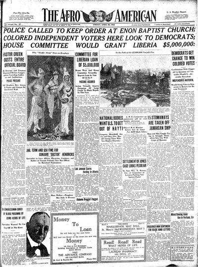 The Afro-American, Apr 28, 1922