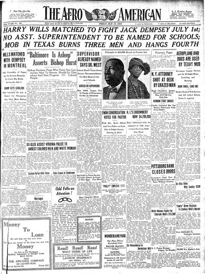 The Afro-American, May 12, 1922