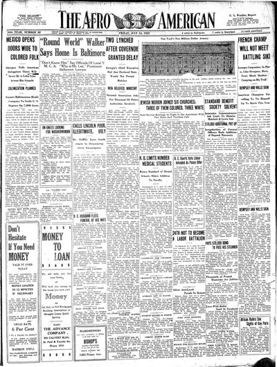 The Afro-American, Jul 14, 1922