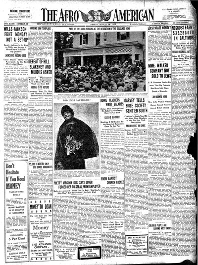 The Afro-American, Aug 18, 1922