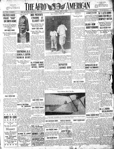 The Afro-American, Sep 8, 1922