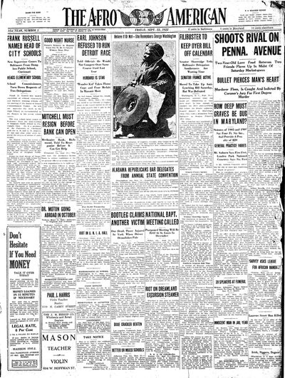 The Afro-American, Sep 22, 1922