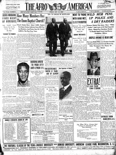 The Afro-American, Oct 13, 1922