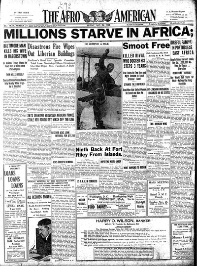 The Afro-American, Nov 24, 1922