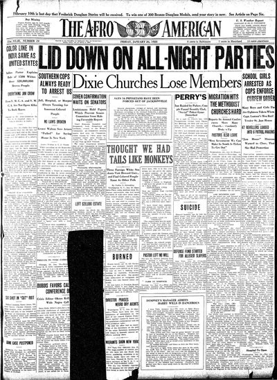 The Afro-American, Jan 26, 1923