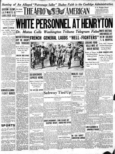 The Afro-American, Aug 17, 1923