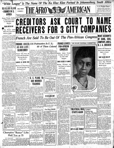 The Afro-American, Oct 26, 1923