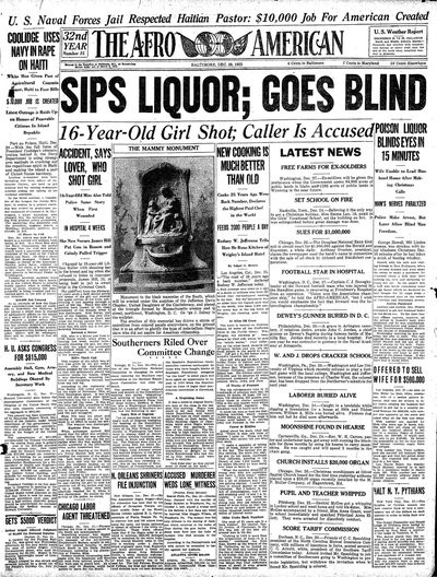 The Afro-American, Dec 28, 1923