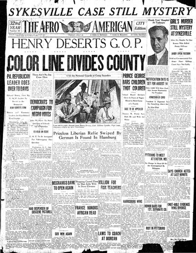 The Afro-American, Jul 18, 1924