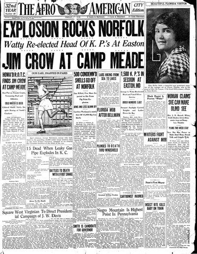The Afro-American, Jul 25, 1924