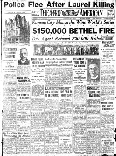 The Afro-American, Oct 24, 1924
