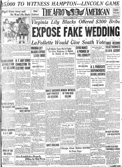 The Afro-American, Oct 31, 1924