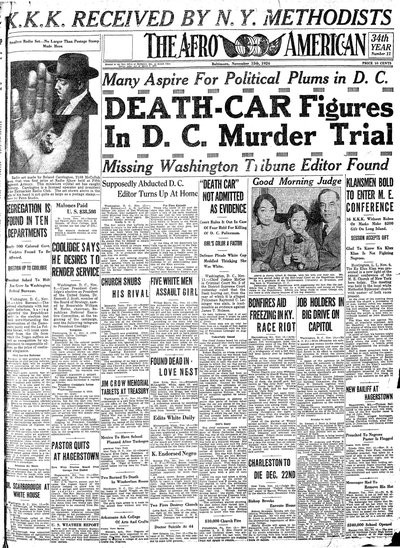 The Afro-American, Nov 15, 1924