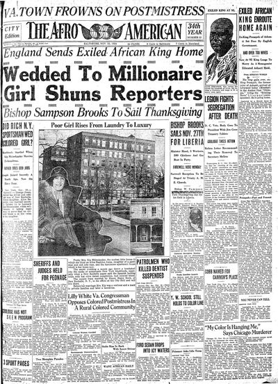 The Afro-American, Nov 22, 1924