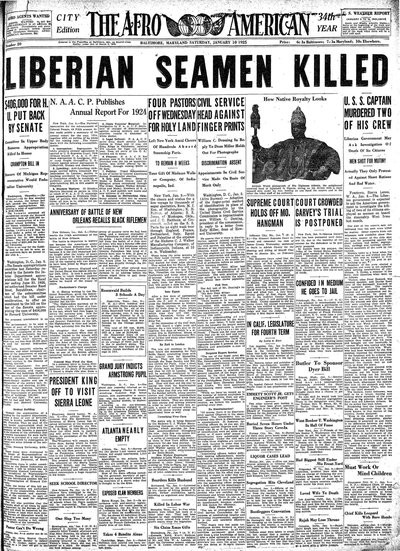 The Afro-American, Jan 10, 1925