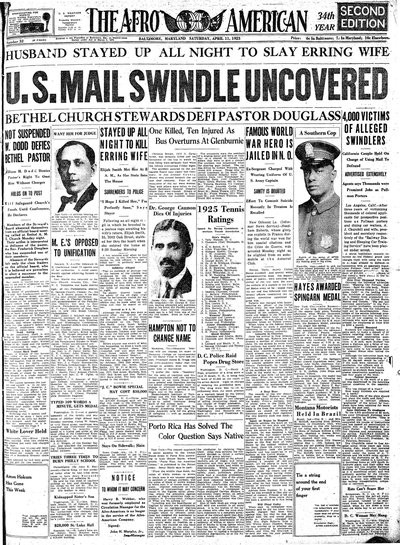 The Afro-American, Apr 11, 1925