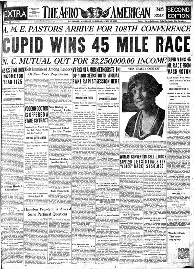 The Afro-American, Apr 25, 1925