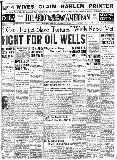 The Afro-American, Jul 18, 1925