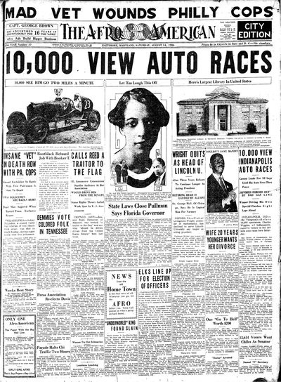 The Afro-American, Aug 14, 1926
