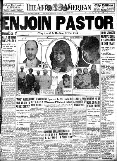 The Afro-American, Jan 8, 1927