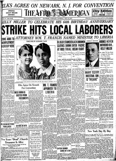 The Afro-American, Jul 16, 1927