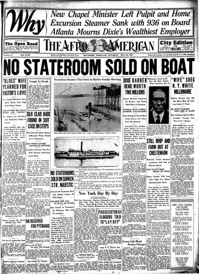 The Afro-American, Jul 30, 1927