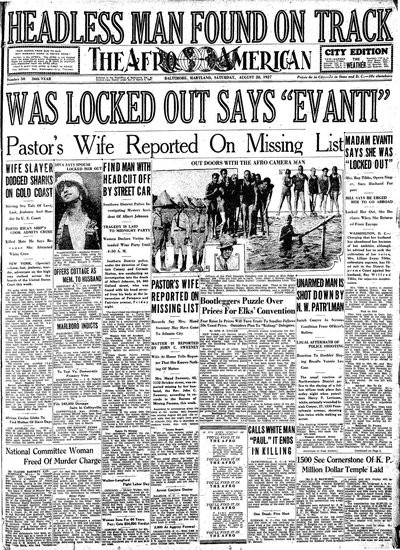The Afro-American, Aug 20, 1927