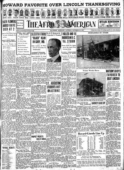 The Afro-American, Nov 26, 1927