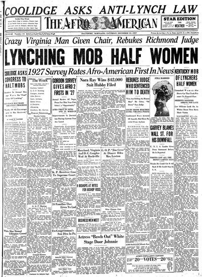 The Afro-American, Dec 10, 1927