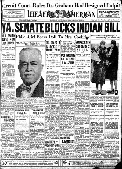 The Afro-American, Feb 18, 1928