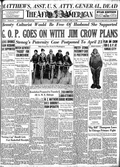The Afro-American, Apr 14, 1928