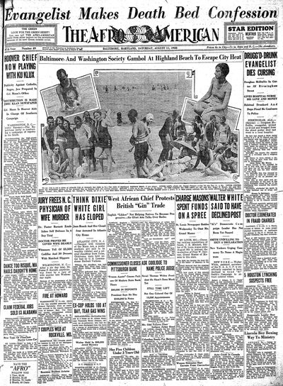 The Afro-American, Aug 11, 1928