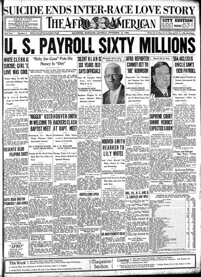 The Afro-American, Sep 15, 1928