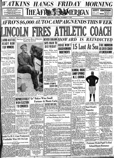 The Afro-American, Nov 17, 1928