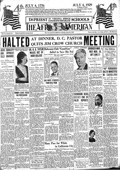 The Afro-American, Jun 29, 1929