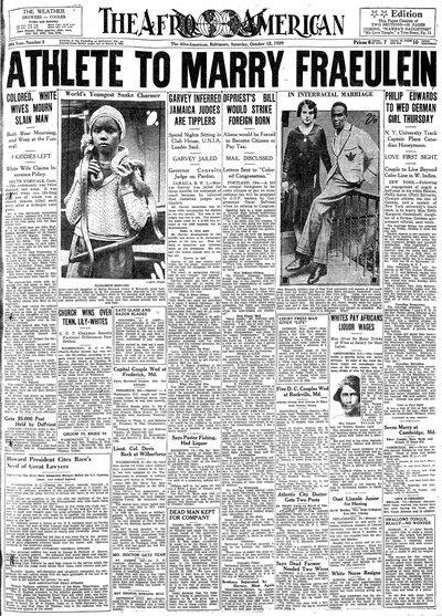 The Afro-American, Oct 12, 1929